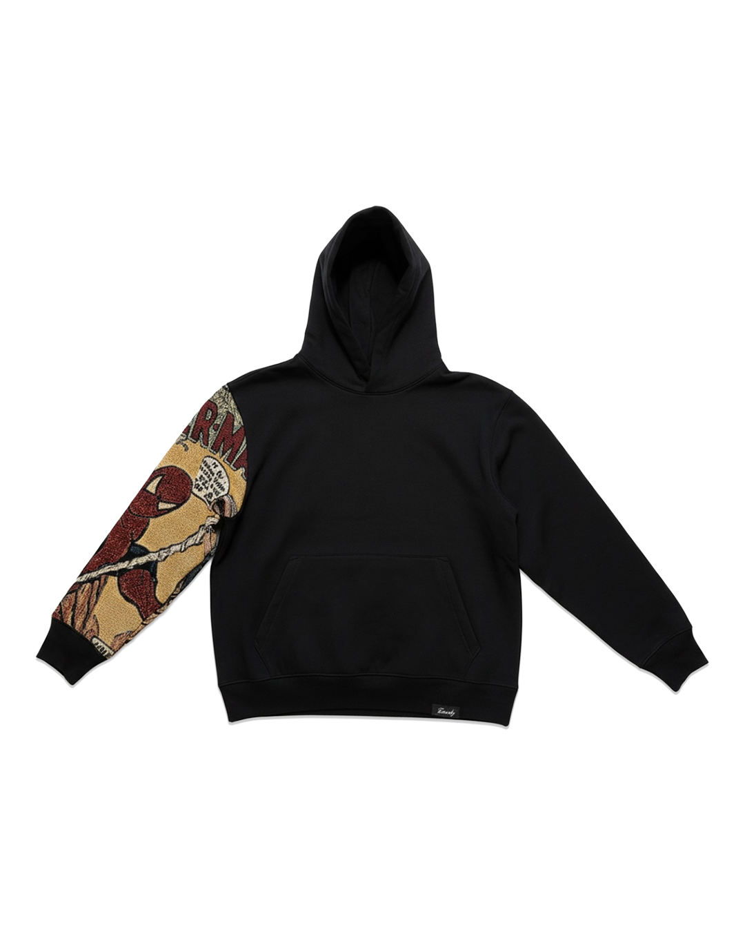 Spiderman tapestry sleeve hoodie (black)
