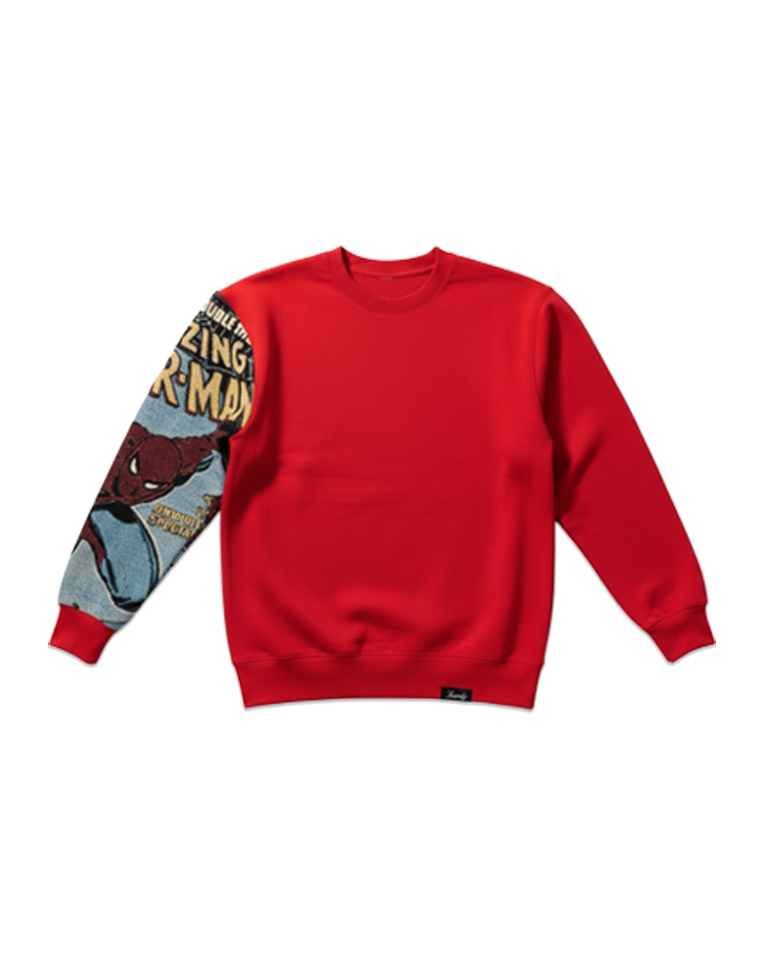 Spiderman tapestry sleeve crewneck (red)